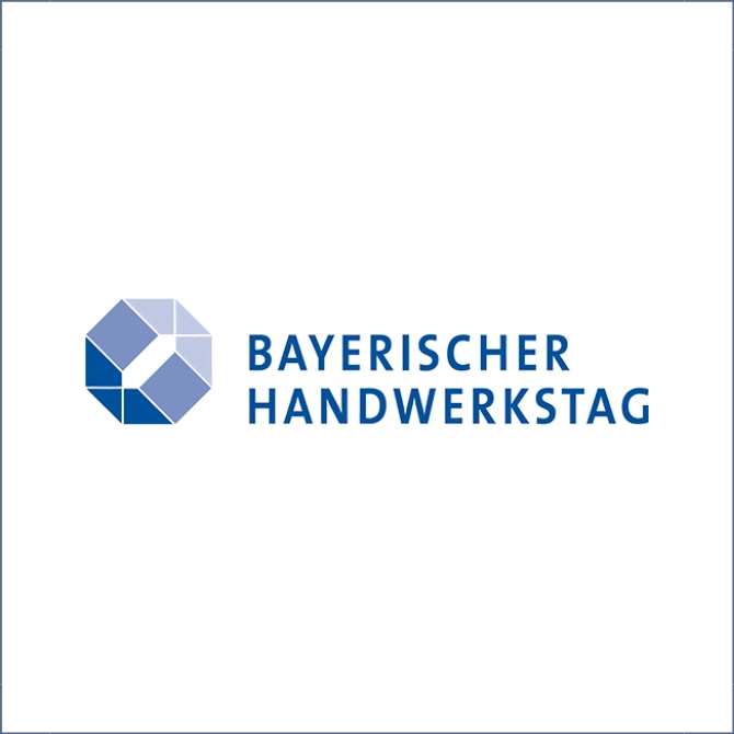 Das Logo des Bayerischen Handwerks.